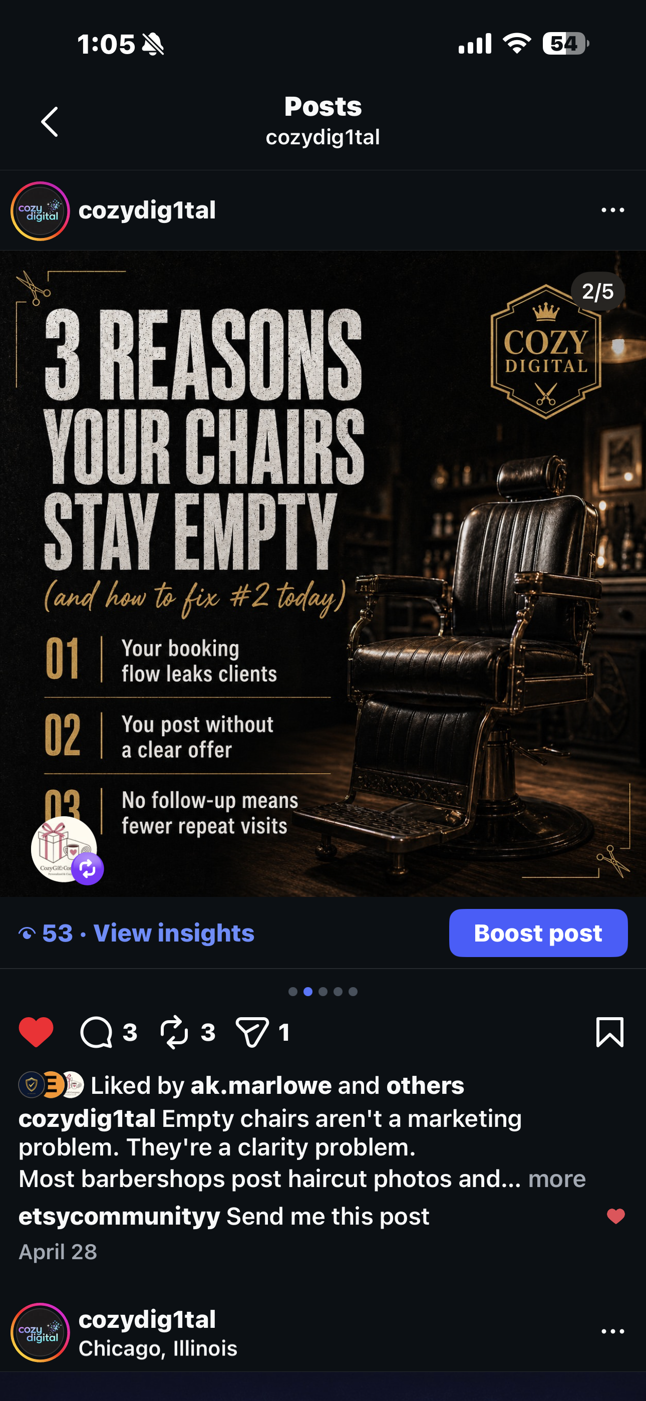 Example of branded content produced by Cozy Digital