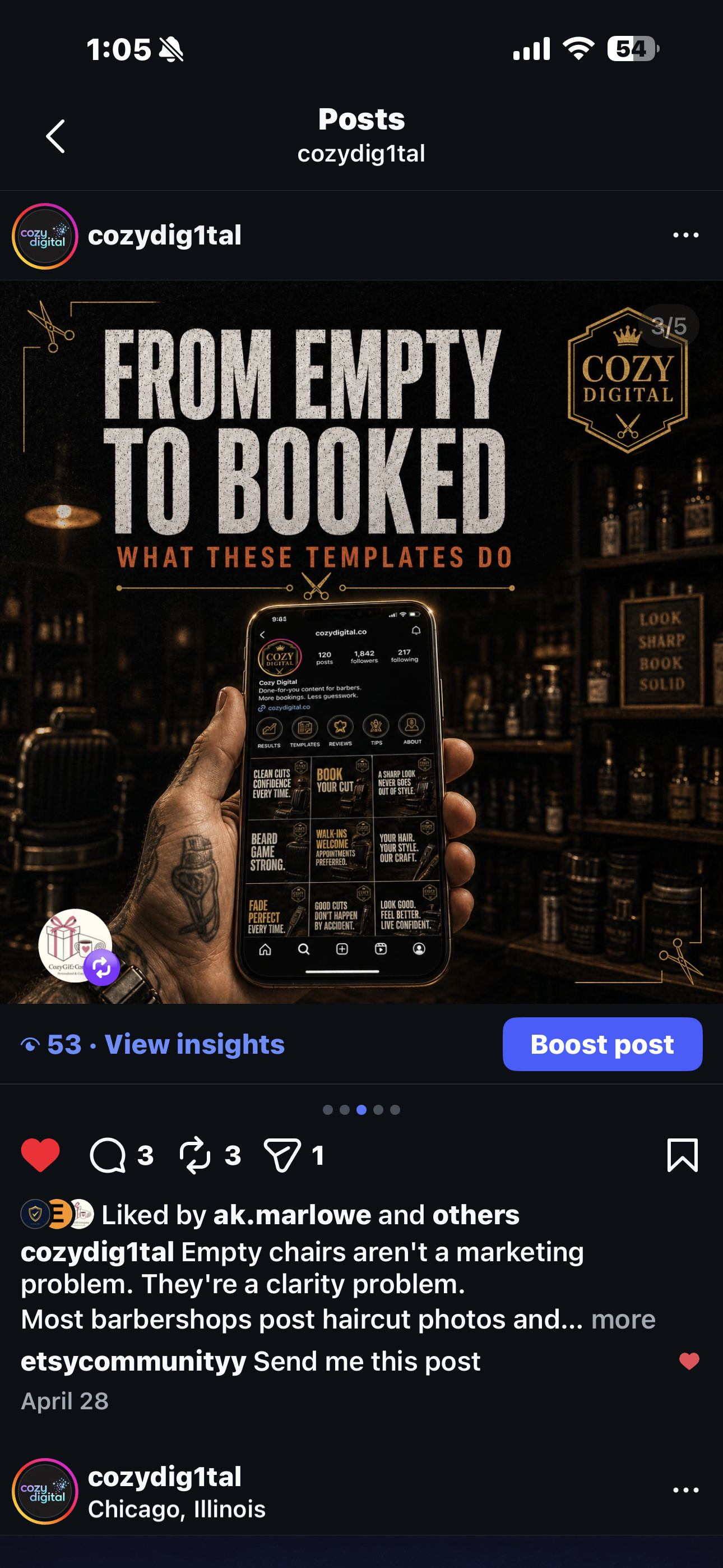 Example of branded content produced by Cozy Digital