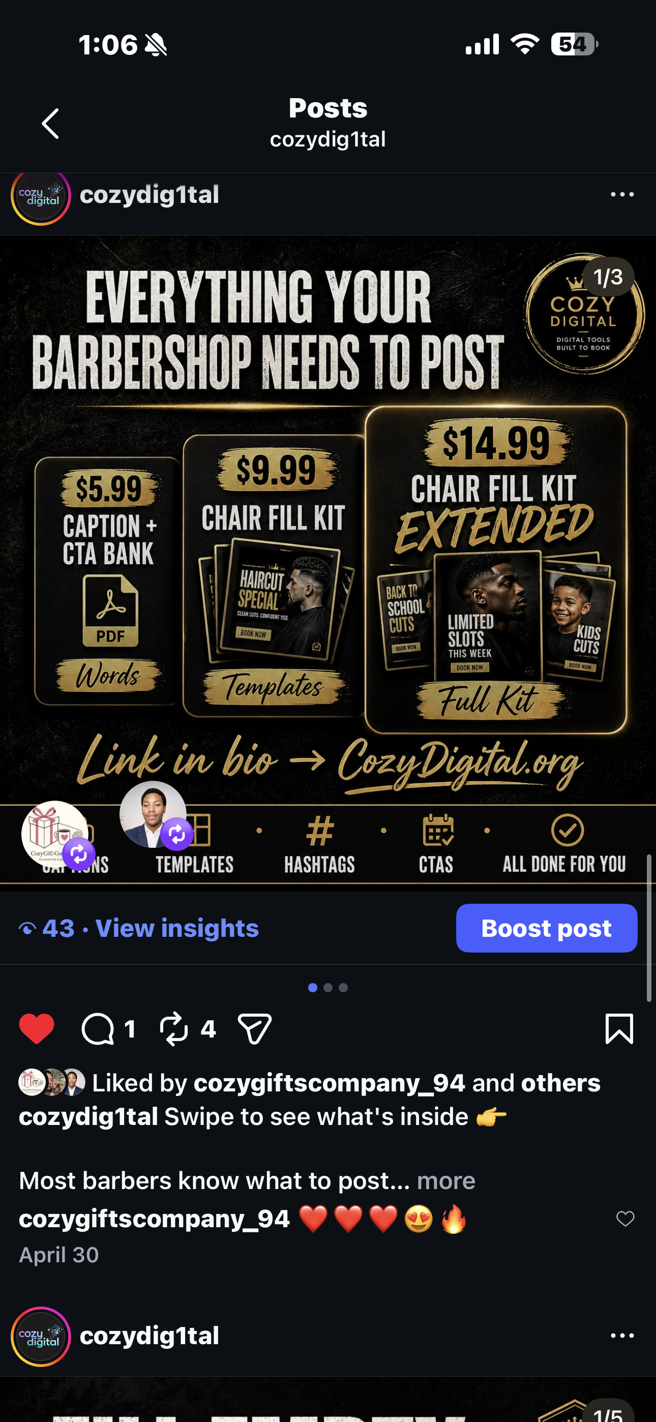 Example of branded content produced by Cozy Digital