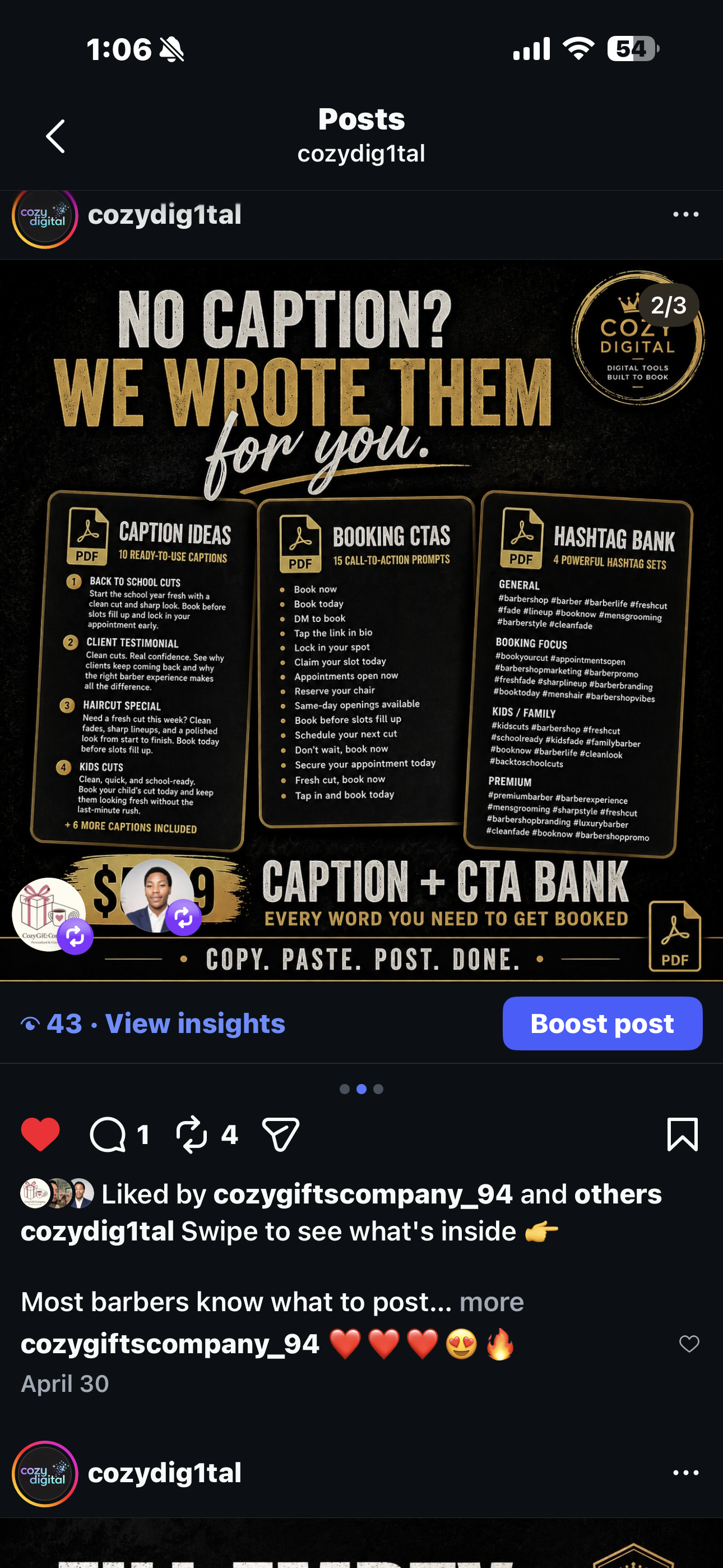 Example of branded content produced by Cozy Digital
