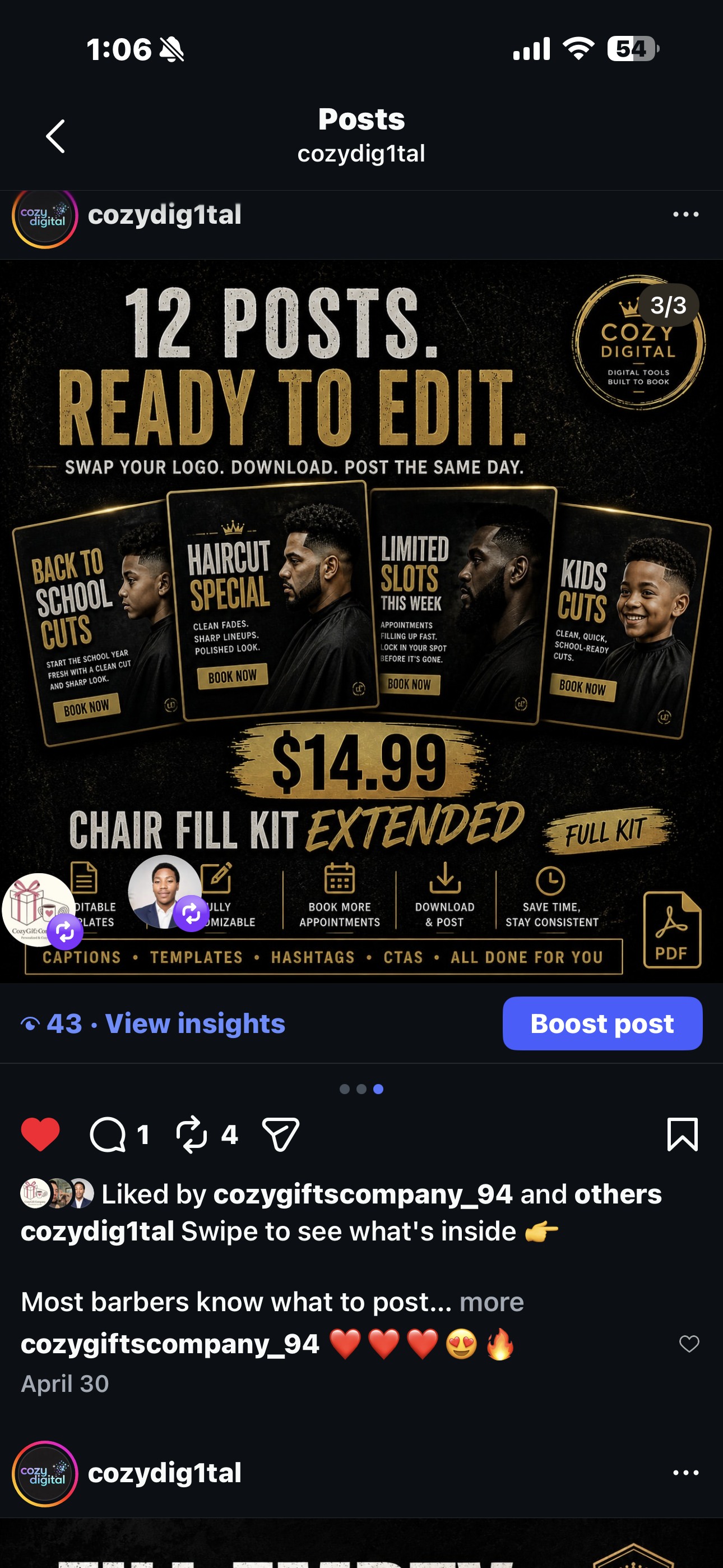 Example of branded content produced by Cozy Digital