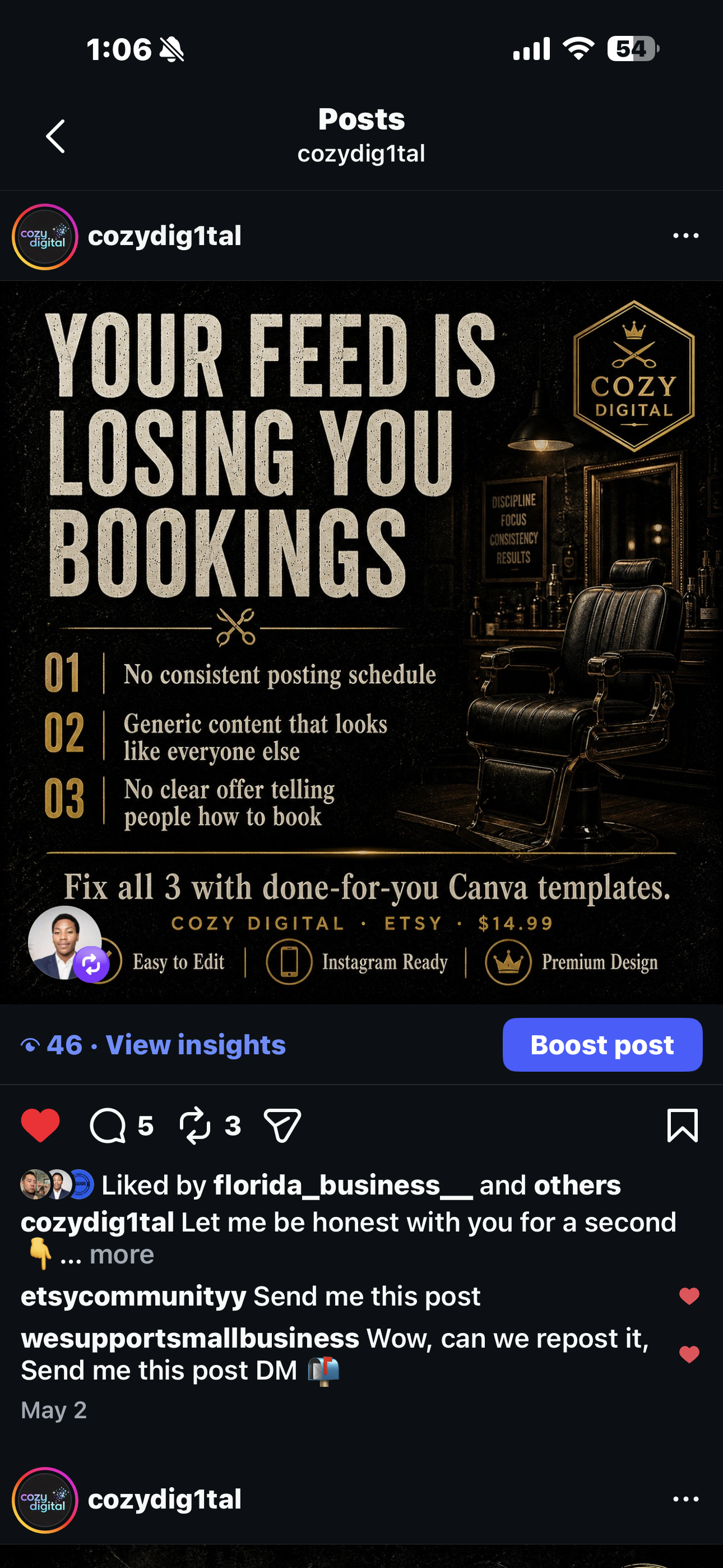 Example of branded content produced by Cozy Digital