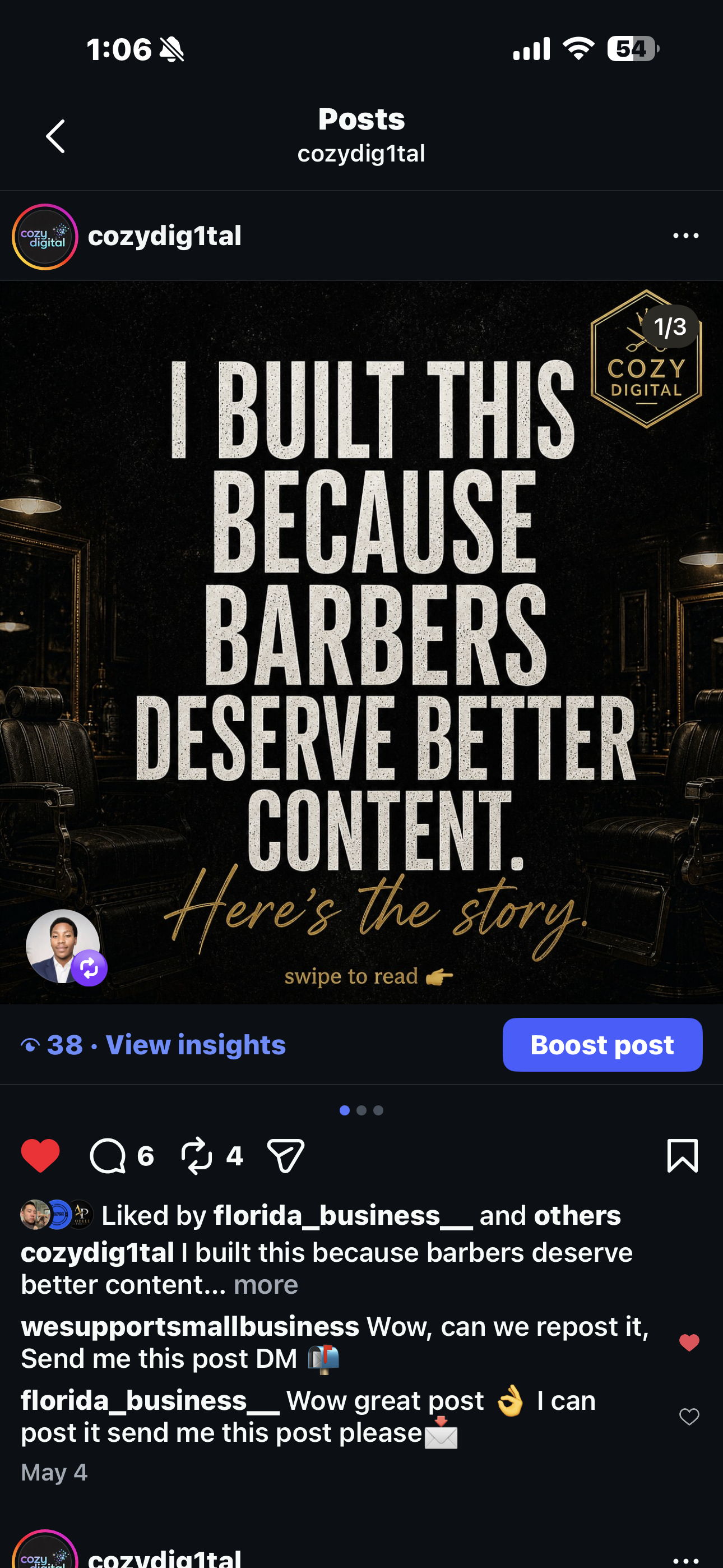 Example of branded content produced by Cozy Digital